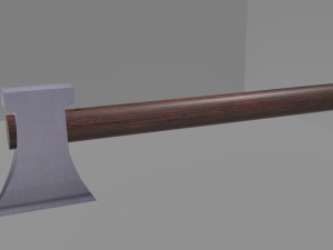 an axe in 3d obj fbx max 3D Model