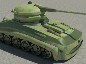 military combat tank obj fbx max 3D Model