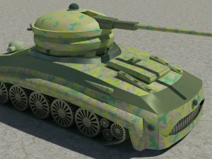 military combat tank obj fbx max 3D Model
