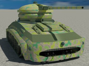 military combat tank obj fbx max 3D Model