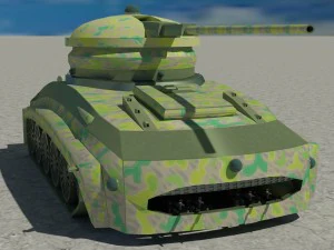 military combat tank obj fbx max 3D Model
