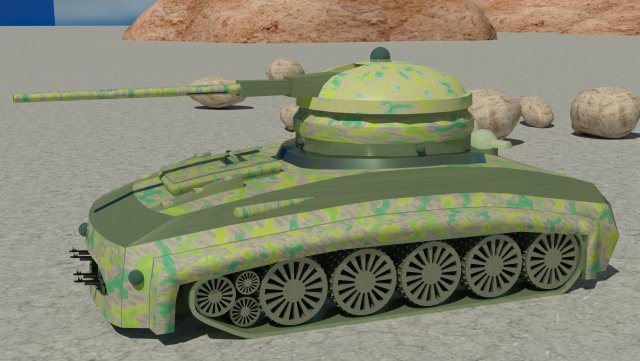 military combat tank obj fbx max 3D Model .c4d .max .obj .3ds .fbx .stl .blend 