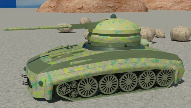 military combat tank obj fbx max 3D Model .c4d .max .obj .3ds .fbx .stl .blend 