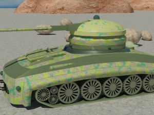 military combat tank obj fbx max Modèle 3D
