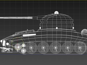 military combat tank obj fbx max 3D Model