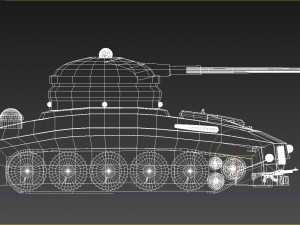 military combat tank obj fbx max 3D Model