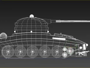 military combat tank obj fbx max 3D Model