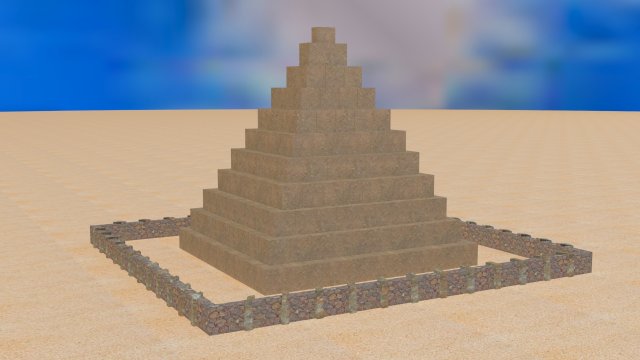 astec pyramid obj fbx max Modèle 3D .c4d .max .obj .3ds .fbx .stl .blend 