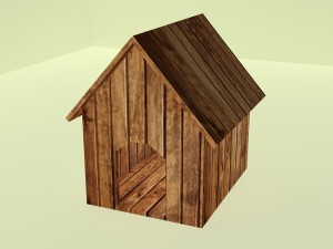buda dla psa obj fbx max 3D-Modell