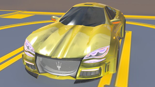 maserati molto grande concept car gtr obj fbx max Modelo 3D .c4d .max .obj .3ds .fbx .stl .blend 