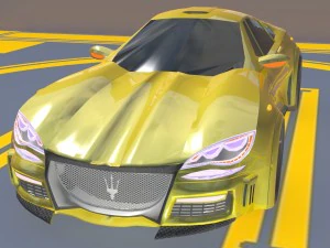 maserati molto grande concept car gtr obj fbx max Modelo 3D