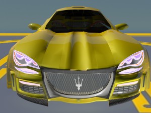 maserati molto grande concept car gtr obj fbx max Modelo 3D
