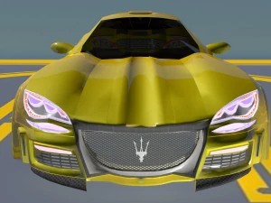 maserati molto grande concept car gtr obj fbx max 3D Model