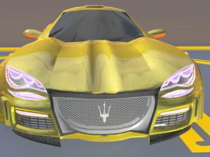maserati molto grande concept car gtr obj fbx max 3D Model