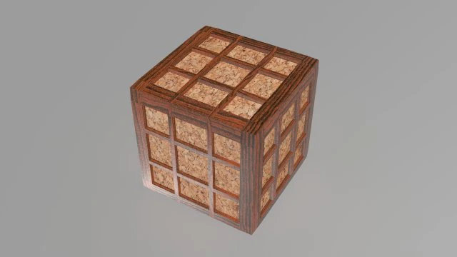 wooden box obj fbx max 3D Model .c4d .max .obj .3ds .fbx .stl .blend