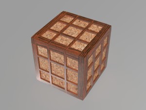 wooden box obj fbx max 3D 모델