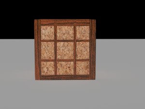 wooden box obj fbx max Modelo 3D
