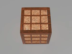 wooden box obj fbx max 3D Model