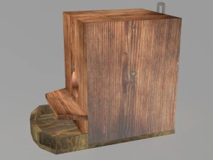 budka dla ptak&oacute;w obj fbx max Model 3D