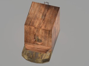 budka dla ptakw obj fbx max Modello 3D
