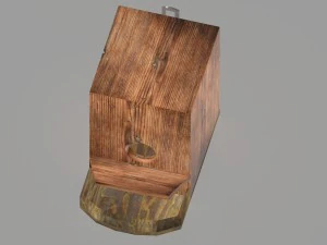 budka dla ptakw obj fbx max 3D Model