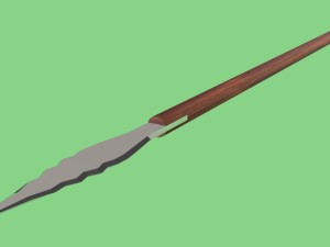 spear obj fbx max 3D Model