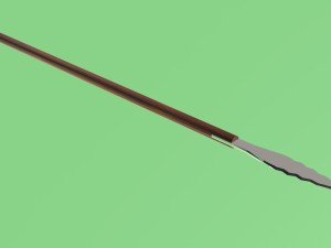 spear obj fbx max 3D Model