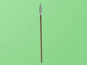 spear obj fbx max 3D Model