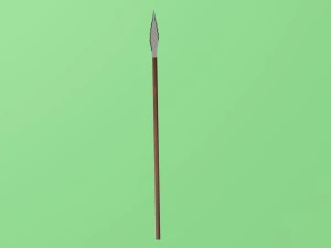 spear obj fbx max 3D Model