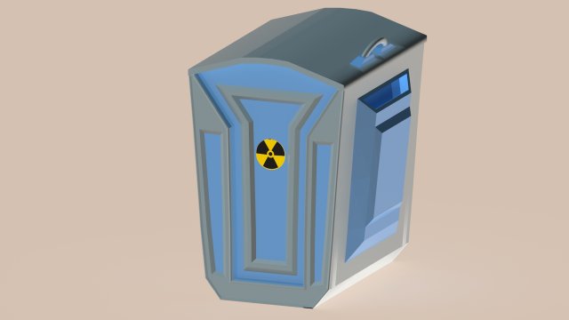 toxic waste rubbish box obj fbx max 3D Модель .c4d .max .obj .3ds .fbx .stl .blend 