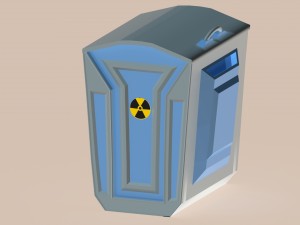 toxic waste rubbish box obj fbx max 3D 모델