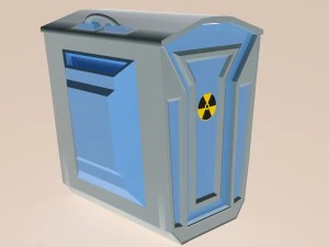 toxic waste rubbish box obj fbx max 3D Model