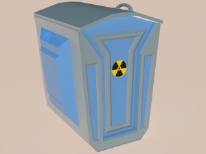 toxic waste rubbish box obj fbx max 3D Модель