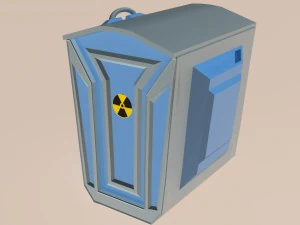 toxic waste rubbish box obj fbx max 3D Model