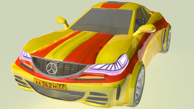amg 62 oktaturbo concept car obj fbx max Model 3D .c4d .max .obj .3ds .fbx .stl .blend 