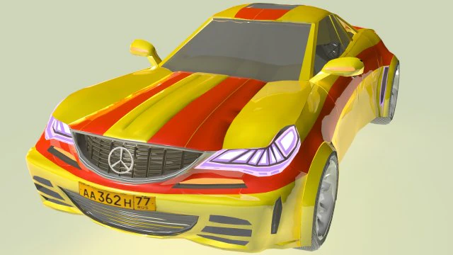carro-conceito amg 62 oktaturbo obj fbx max Modelo 3D .c4d .max .obj .3ds .fbx .stl .blend