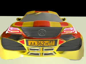 amg 62 oktaturbo concept car obj fbx max Model 3D