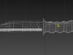 combat knife obj fbx max 3D Model