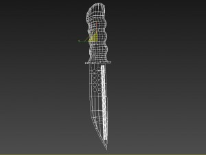 combat knife obj fbx max 3D Model