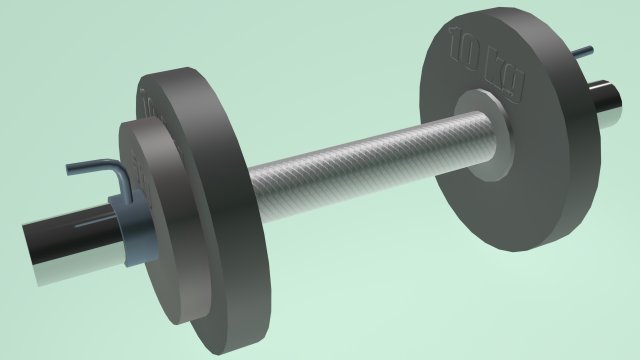 dumbell obj fbx max 3Dモデル .c4d .max .obj .3ds .fbx .stl .blend 
