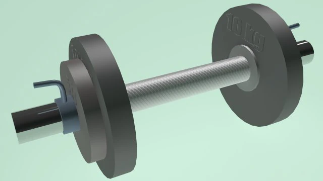 dumbell obj fbx max 3D Model .c4d .max .obj .3ds .fbx .stl .blend 