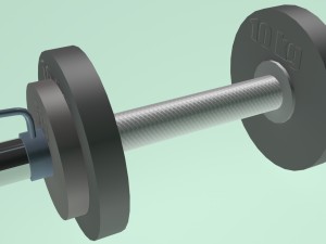 dumbell obj fbx max 3Dモデル