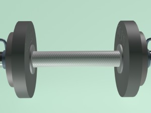 dumbell obj fbx max 3Dモデル