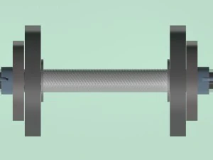 dumbell obj fbx max 3D Model