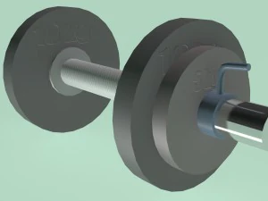 dumbell obj fbx max 3D Model