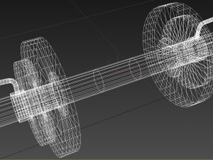dumbell obj fbx max 3Dモデル