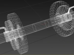 dumbell obj fbx max 3D Model