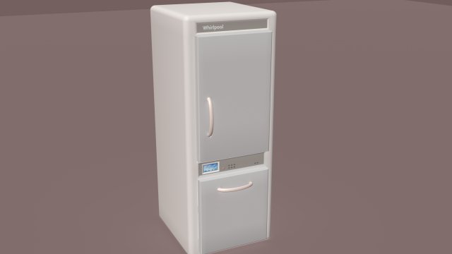 fridge whirlpool obj fbx max 3D-Modell in Haushaltsgeräte 3DExport