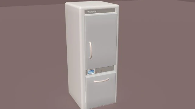 fridge whirlpool obj fbx max 3D Model .c4d .max .obj .3ds .fbx .stl .blend 