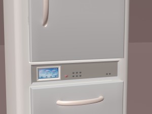 fridge whirlpool obj fbx max Modelo 3D